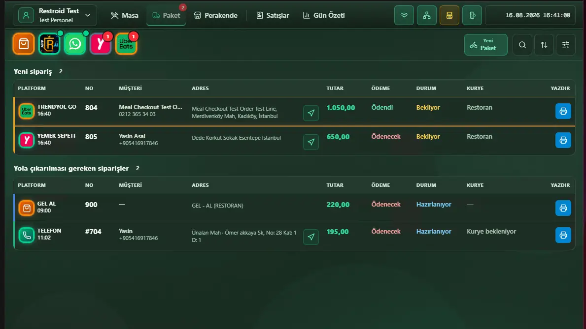 POS Paket: WhatsApp diğer kanalların yanında