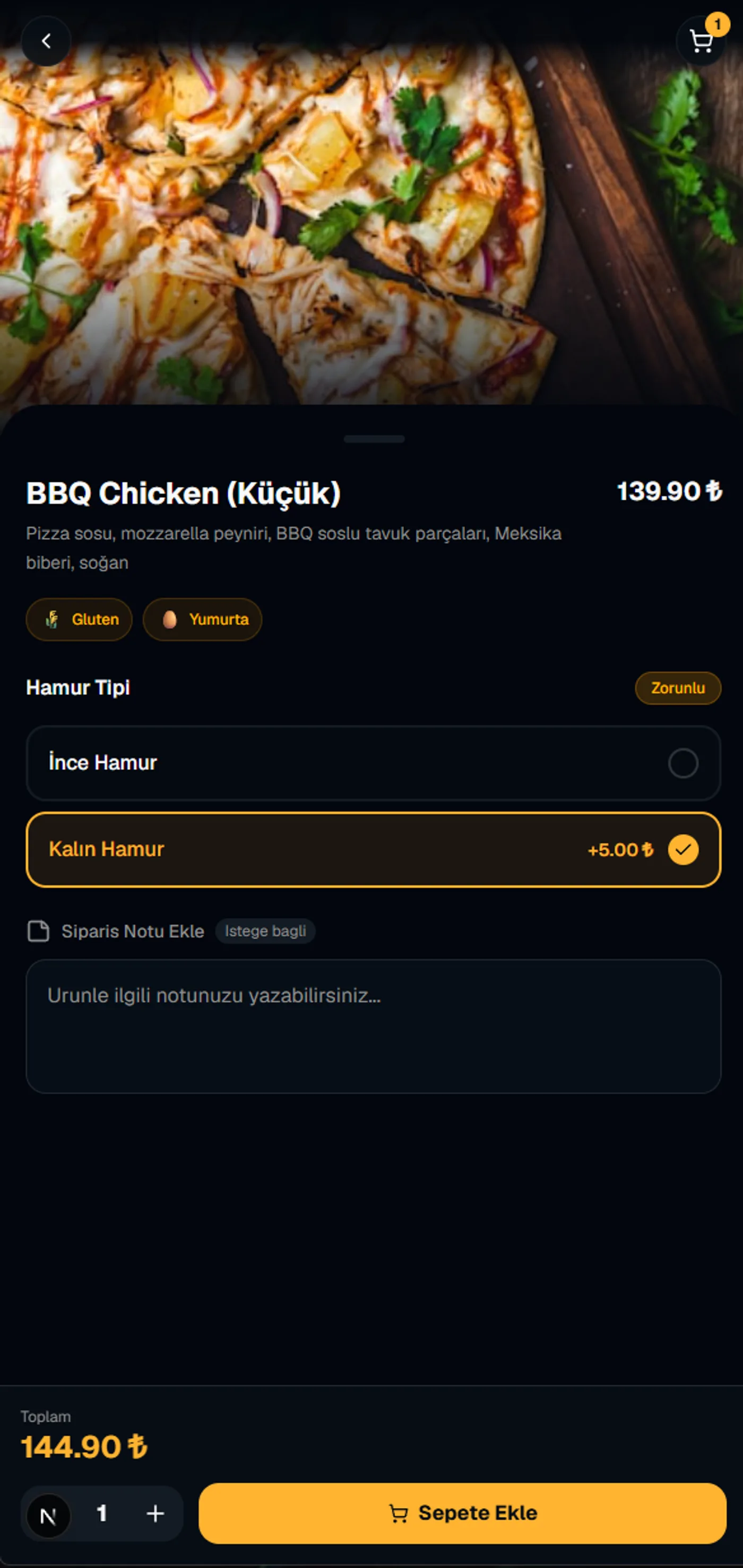 RestroidMENU Ürün Detay